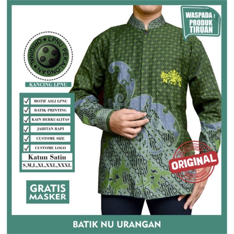 Batik NU Urangan Kemeja NU Kemeja Batik NU Batik NU Original LPNU