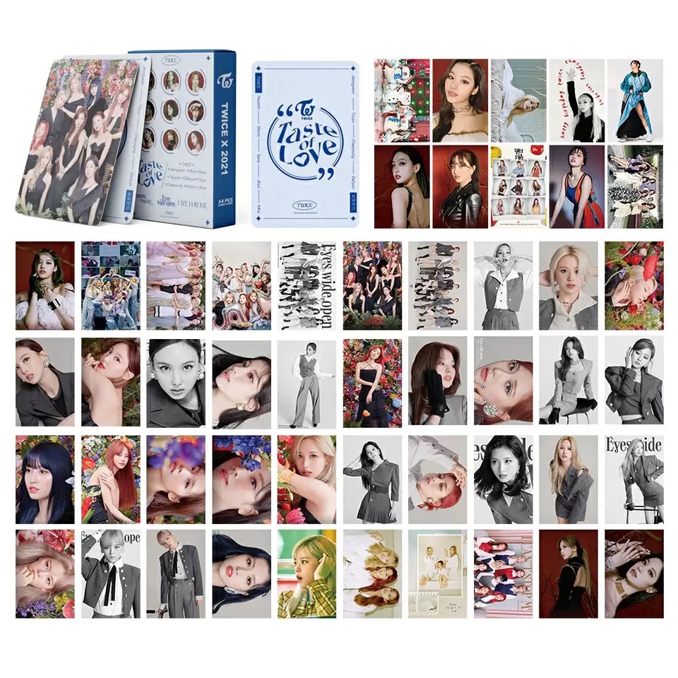 [BS] BISA COD 54pcs Photo Card Twice KPOP Kartu Foto Lomo Card Taste of Love - KP0837