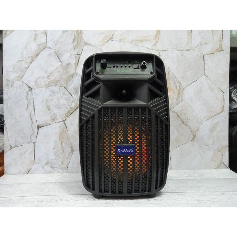 SPEAKER BLUETOOTH FLECO 6'5 INCH F-6011A/B/C FREE MIC + REMOTE - SPEAKER MURAH FLECO 6'5 INCH