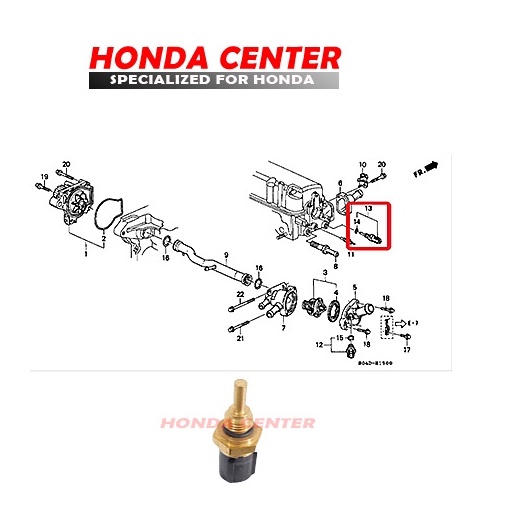 sensor switch temperatur  ECT civic genio estilo ferio accord maestro cielo vti odyseey ra6 city z crv old 1992 1993 1994 1995 1996 1997 1998 1999 2000 2001 2002 2003