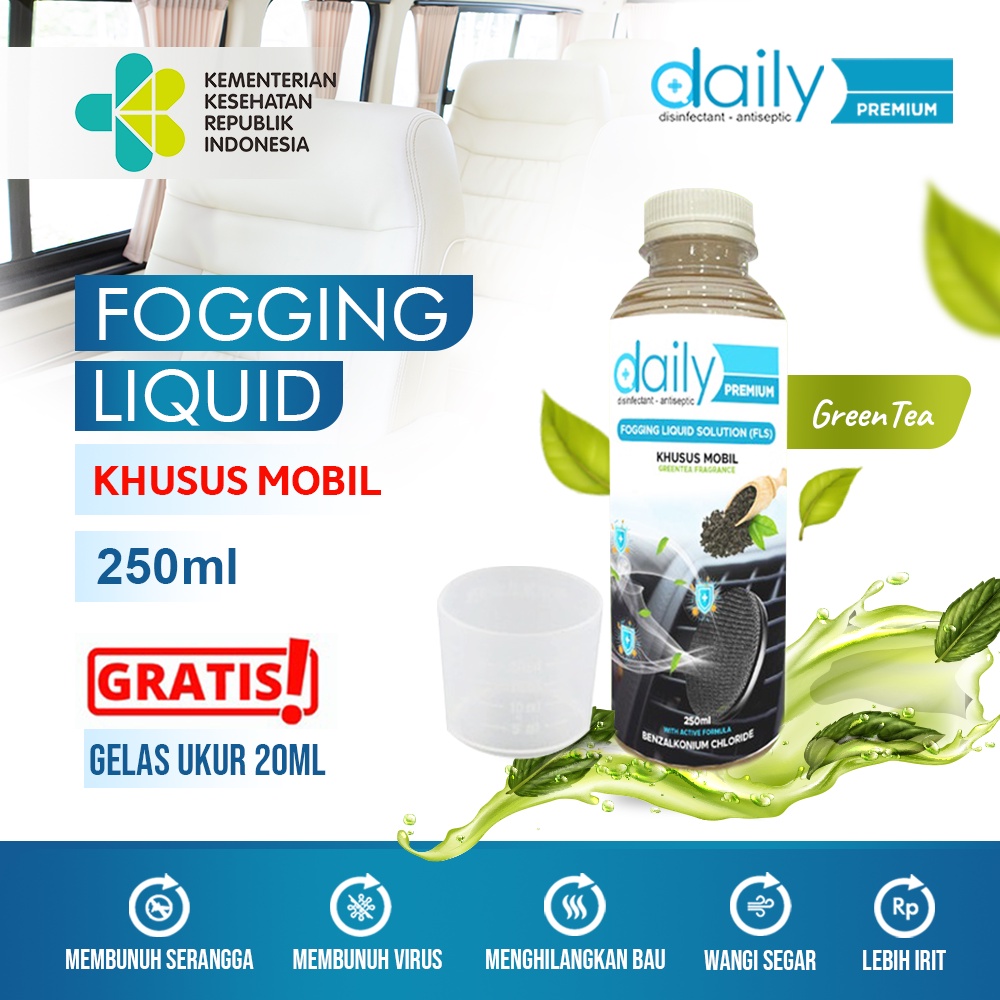 DESINFEKTAN FOGGING KHUSUS KENDARAAN 250ML DAILY FOGGING LIQUID SOLUTIONS (FLS)