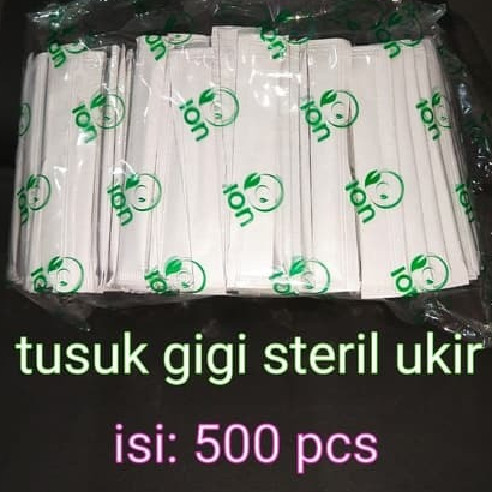 Tusuk gigi bungkus kertas/ steril hygienis @500batang