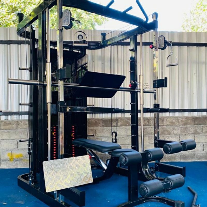 ALAT OLAHRAGA FITNES SMITH MACHINE MULTIFUNGSI KOMERSIL LIFE SPORTS G12