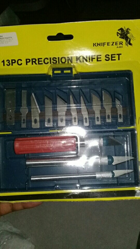 Pisau Ukir 13 Pcs Alat Ukir Kayu Hobi Crafting Art Knife 3 Handle