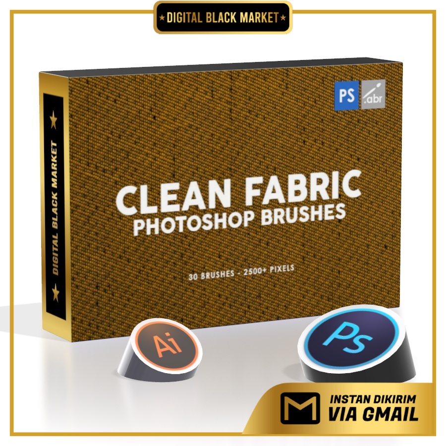 30 Clean Fabric - Photoshop Stamp Brushes