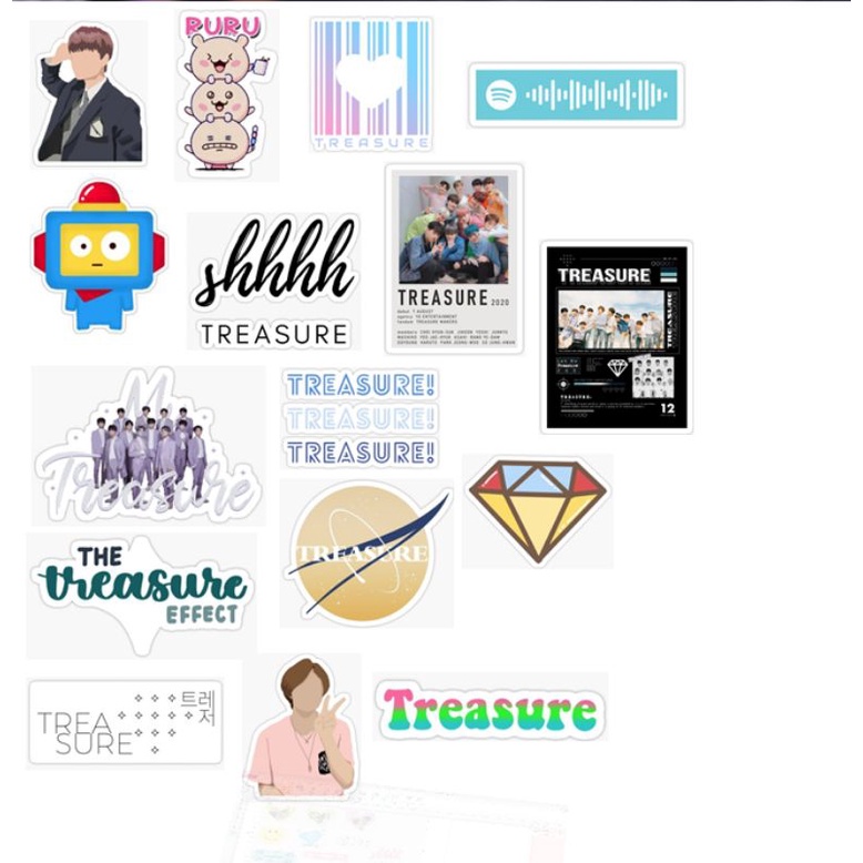 

(16 PCS) STICKER KPOP TREASURE AND TRUZ (PART 2)