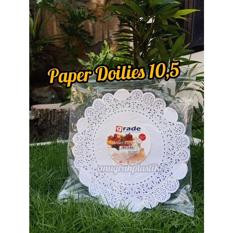 

Paper doilies 10,5 / Alas kertas renda isi 250 lbr