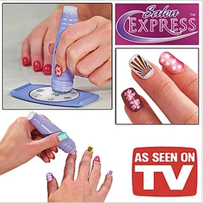 Salon Express alat penggambar kuku / NAIL ART STAMPING KIT