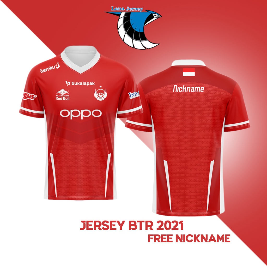 JERSEY BAJU KAOS BIGETRON BTR 2021 GAME MLBB PUBG FREEFIRE FF (FREE NICKNAME)