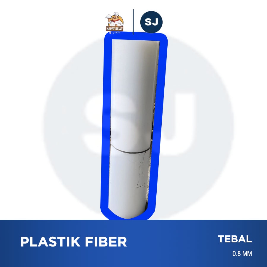 Fiber Plastik Tutup Pagar Putih Tebal 0,8 MM Fiber Pagar Meteran