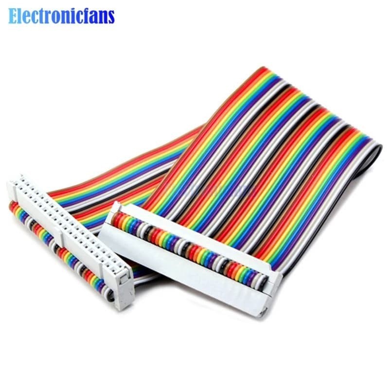 Raspberry Pi 40pin GPIO Rainbow Cable 20cm Color Kabel Extension Raspi