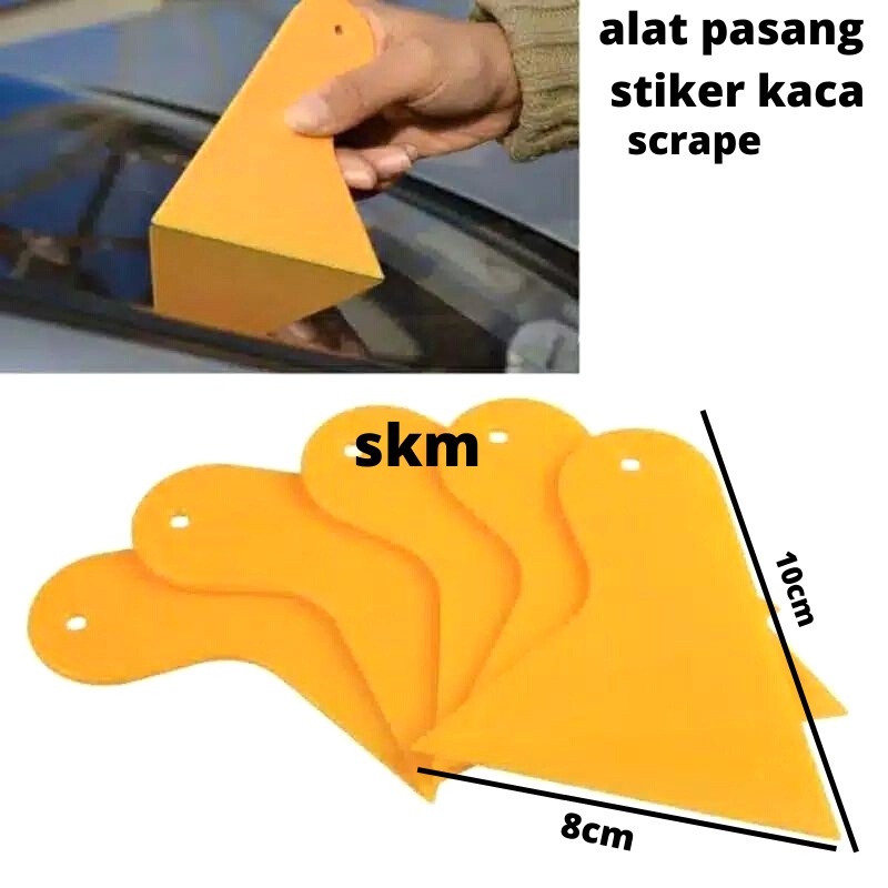 Scrape Scrap Scrapee Kape Plastik Alat Bantu Pasang Stiker Kaca wallstiker Wallpaper banyak