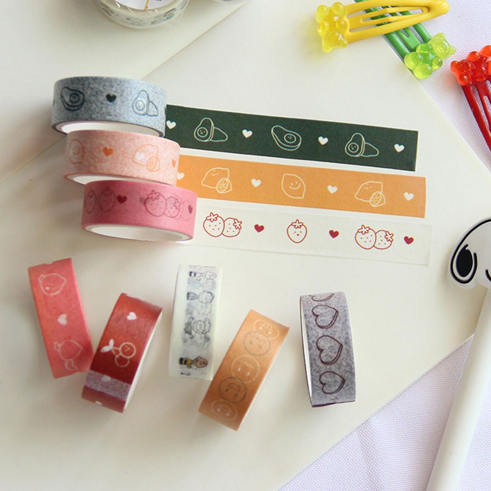 TK 15mm Journal Paper Tape Cute Kwaii Journal Washi Tape Adhesive Tape Diy Scrapbooking Sticker Label Masking Tapes