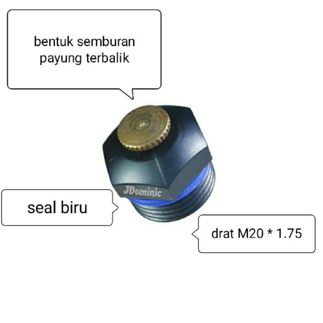 sprinkler semprotan air utk pengembunan pembasahan kebun taman ladang tanaman pohon sawit pertanian 