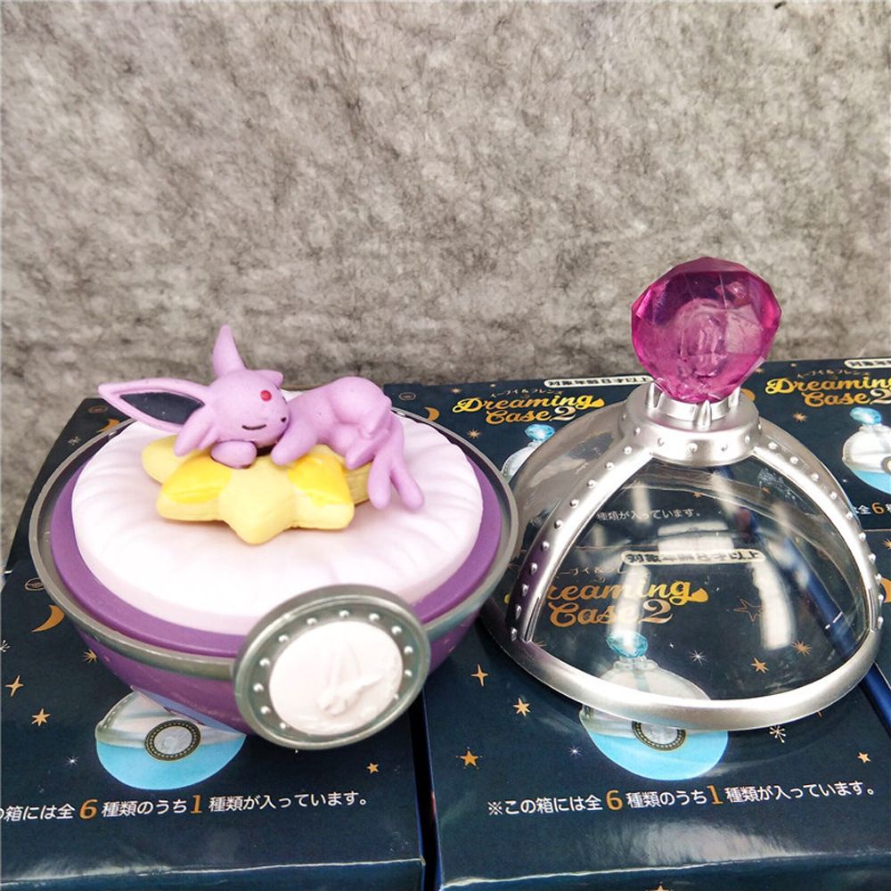 Needway  Japanese Anime Pokemon Blind Box Collections Figure Eevee Family Pokemon Figure Elf Figure Decoration Gift Model Toy Blind Box Toy Doll Sleeping Pokemon