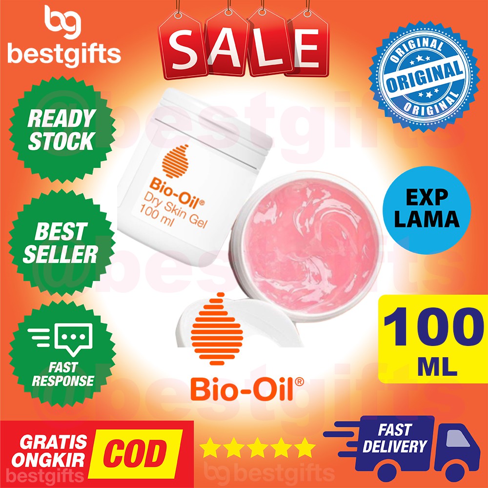 BIO OIL BIOOIL 100ML 100 ML DRY SKIN GEL JEL PERAWATAN KULIT KERING PENGHILANG BEKAS LUKA HITAM