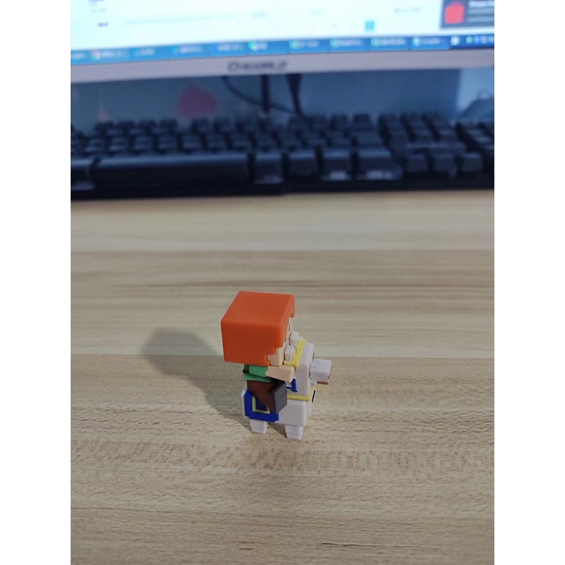 Mainan Action Figure Mini Alex Game Minecraft Alpaca Untuk Anak