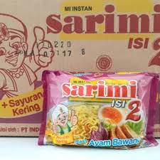 

NOODLES/MIE INSTANT SARIMI ISI 2 KUAH RASA AYAM BAWANG KEMASAN DUS (ISI 24)