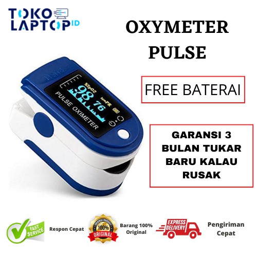 Oxymeter / Oximeter LK88 Pulse Fingertip pengukur oksigen LED 4 warna