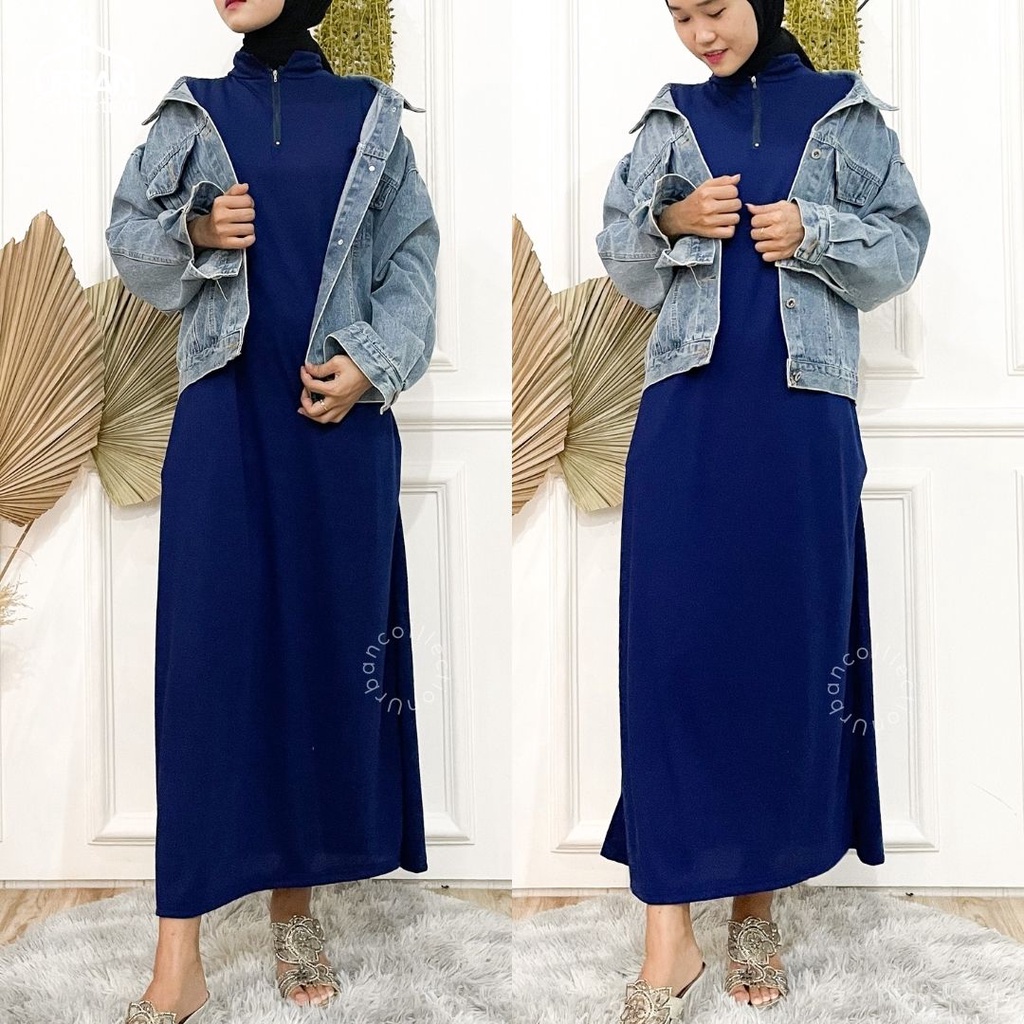 INNER DRESS TURTLENECK BUSUI / DRESS BUAT BUSUI / DRESS MIDDLE RESLETING