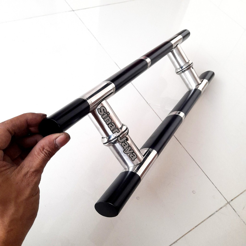 handle pintu oval 45cm gagang tarikan pintu rumah minimalis pegangan pintu baut tembus kayu dan kaca