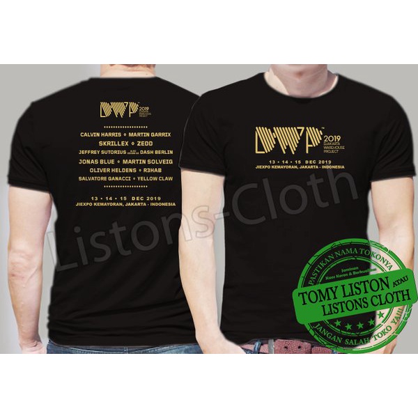 DI JUAL KAOS DWP 2019 GOLD BAJU DJ MANTAP