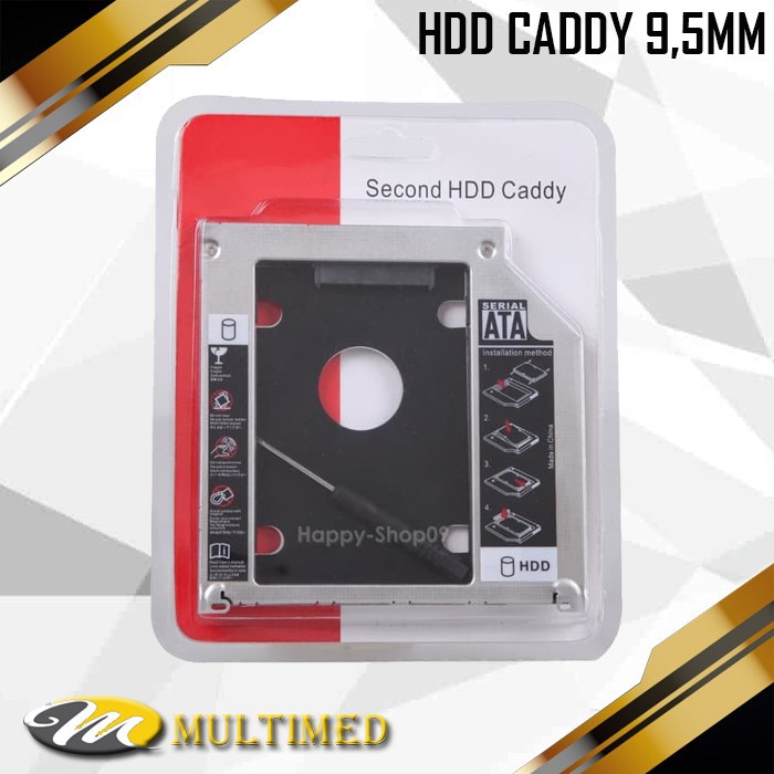 SSD HDD CADDY Slim 9.5MM SATA DVD Slot HDD