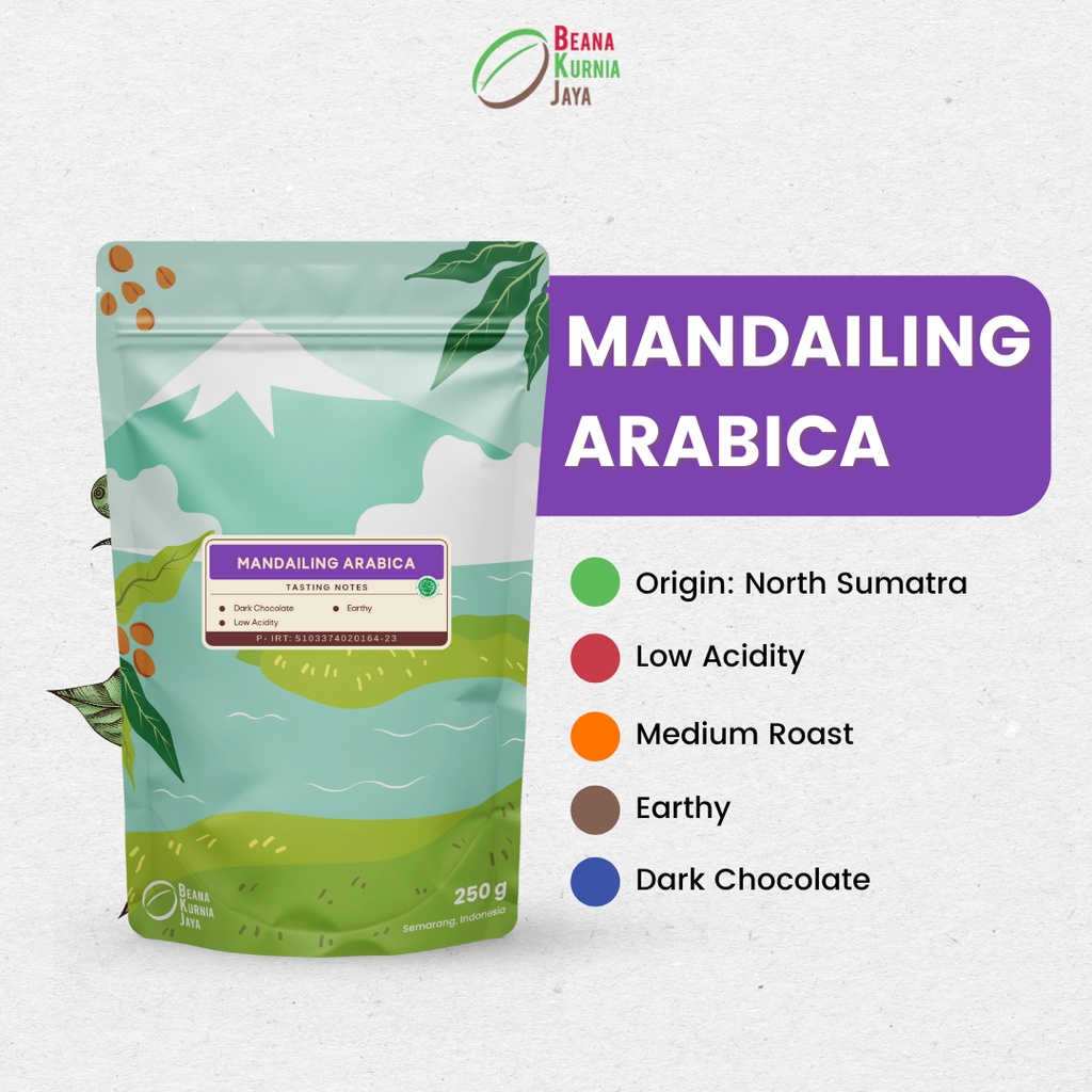 

Beana - Mandailing Arabica Coffee Roasted Beans (Kopi Biji Goreng)