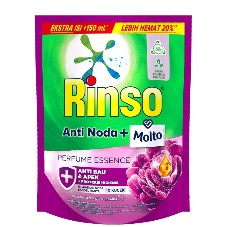 Rinso Molto Detergent Cair Deterjen Anti Noda Perfume Essence 1.65 L