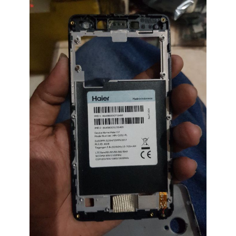 frame tulang tengah lcd haier g7