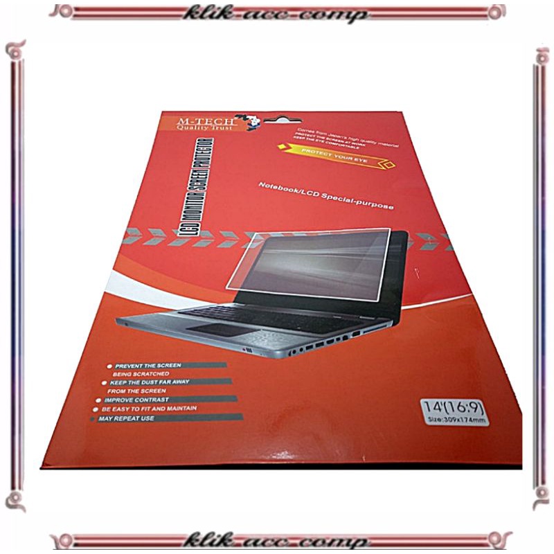 SCREEN PROTECTOR LAPTOP 14&quot; (16:9) / ANTI GORES NOTEBOOK 14 INCH