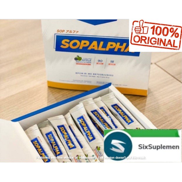 SOPALPHA BioBoost Suplemen Immune Booster Halal BPOM 1 Box isi 18 scht