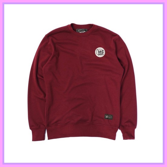 Sweater Crewneck Pria Wanita Original Distro Sweater Crewneck Polos Mcvois Logo Bordir Premium Distr