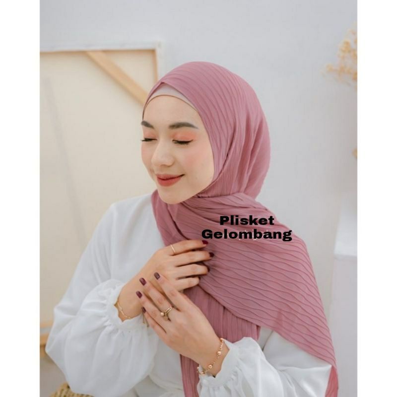 PROMO HIJAB PLISKET GELOMBANG CINTA KEKINIAN GELOMBANG KERUDUNG PASHMINA PLISKET GELOMBANG TERBARU KEKINAN PASHMINA GELOMBANG CINTA CERUTY BABYDOLL PREMIUM