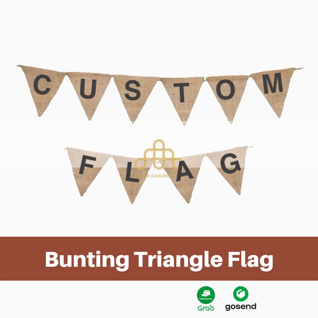 Bunting Triangle Flag - Bendera Dekorasi Ruangan - Dekorasi Pesta - Perlengkapan Tari Daerah