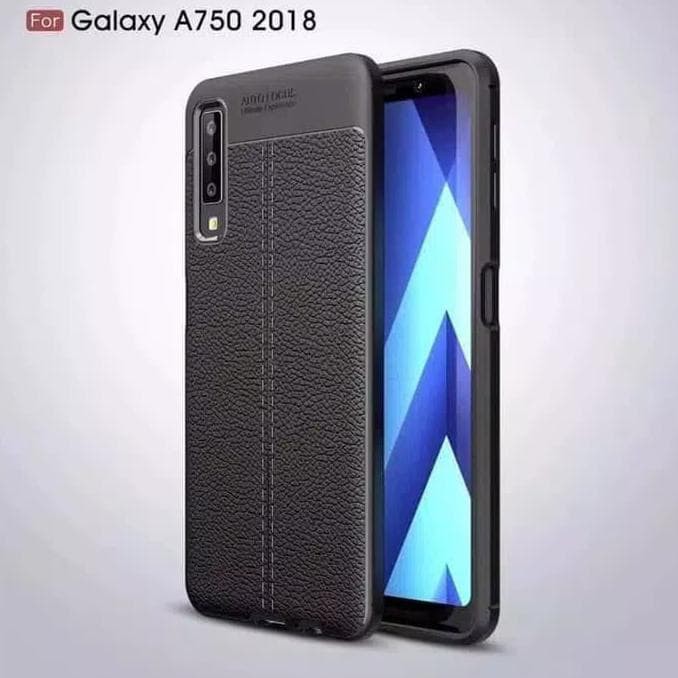 Sopkes Autofokus Cassing HP Kondom Case SAMSUNG A7 2018 / A750 Lentur Hitam Bertekstur Condom HP