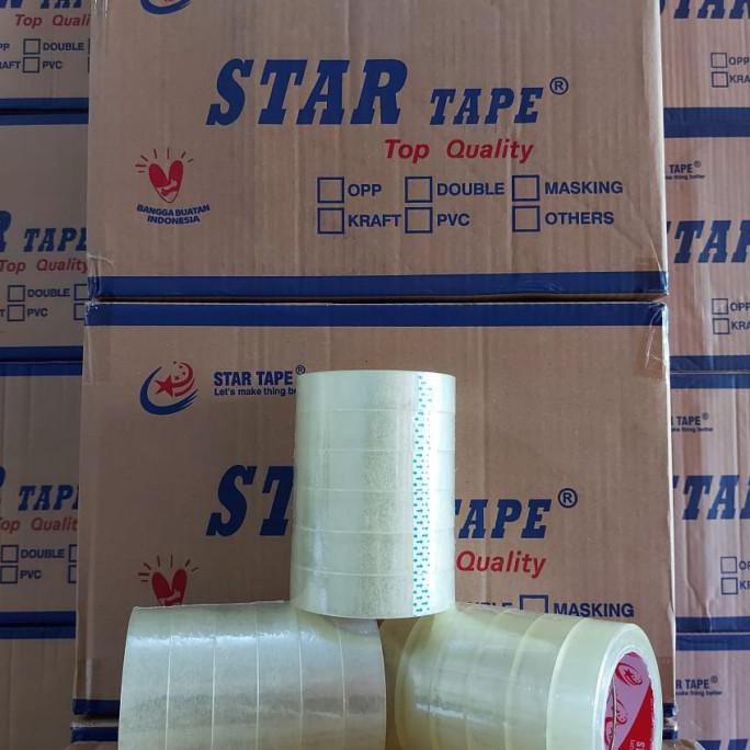 

Lakban Bening Murah 1 Inch X 90 Yard Star Tape Leovivi96Out