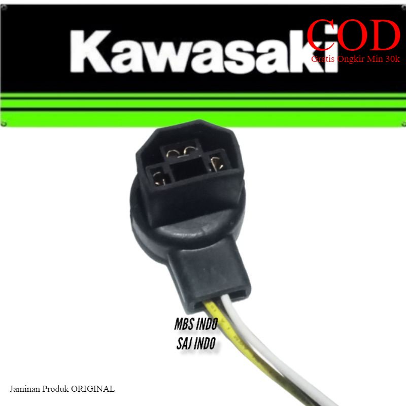 Kabel soket lampu depan H4 KAWASAKI NINJA RR NINJA R NINJA 250 KARBU