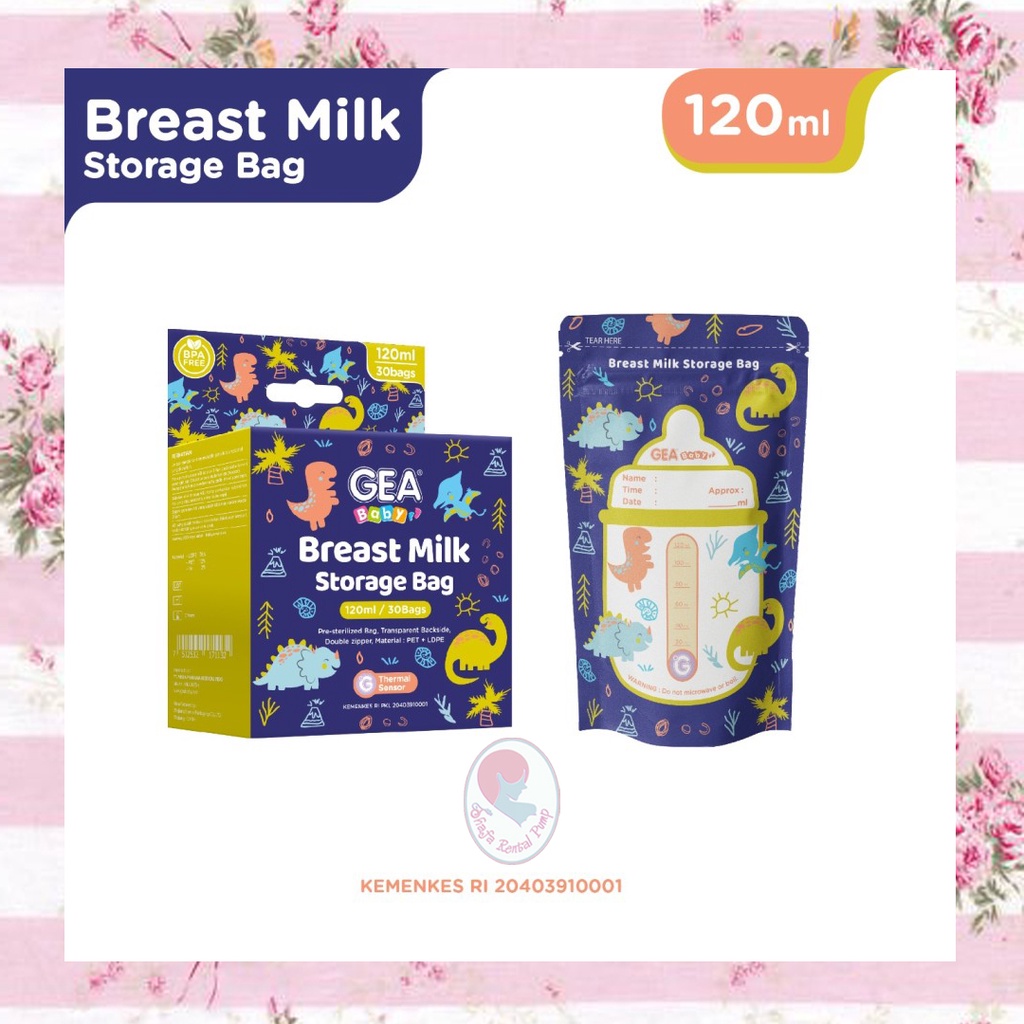 Kantong ASI Gea Baby 120 Breastmilk Storage 120ml isi 30 pcs