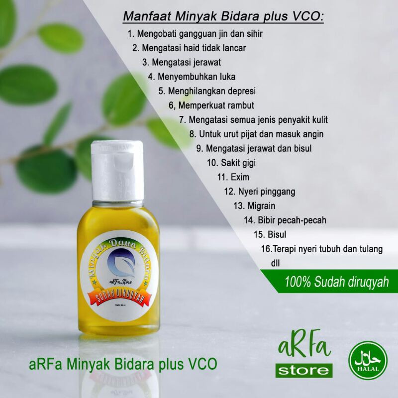 MINYAK BIDARA 100% SUDAH DIRUQYAH