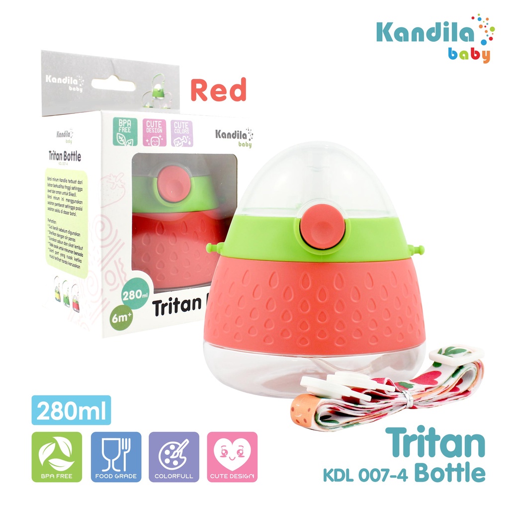 KANDILA TRITAN STRAW BOTTLE 280ML / KDL007-4