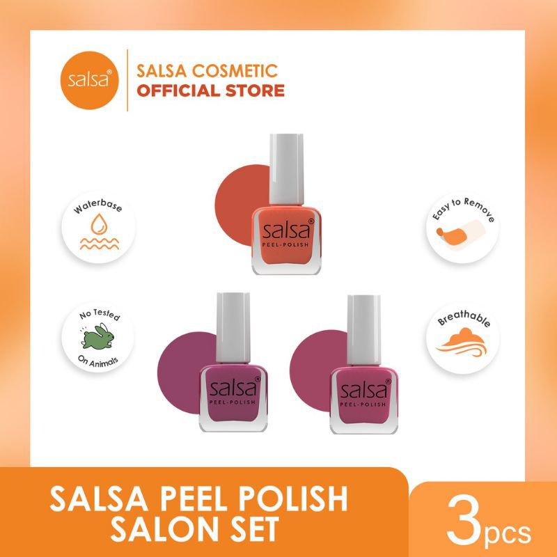 SALSA KUTEK PEEL POLISH (PEEL OFF LUPAS) HIJAB FRIENDLY ISI 3