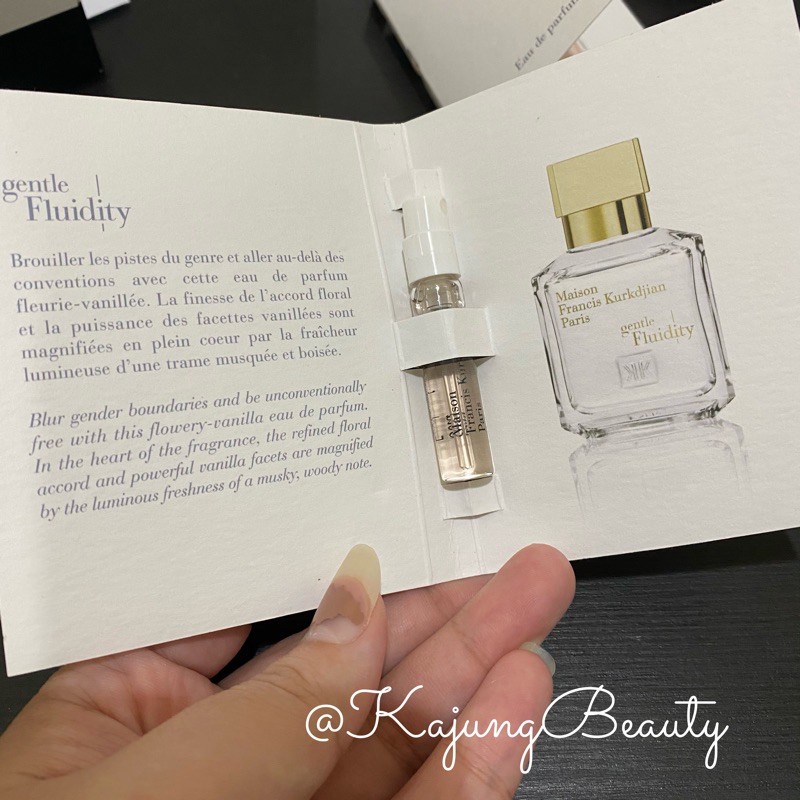 2ml vial mfk maison francis kurkdjian gentle fluidity gold edp eau de parfum perfume parfums