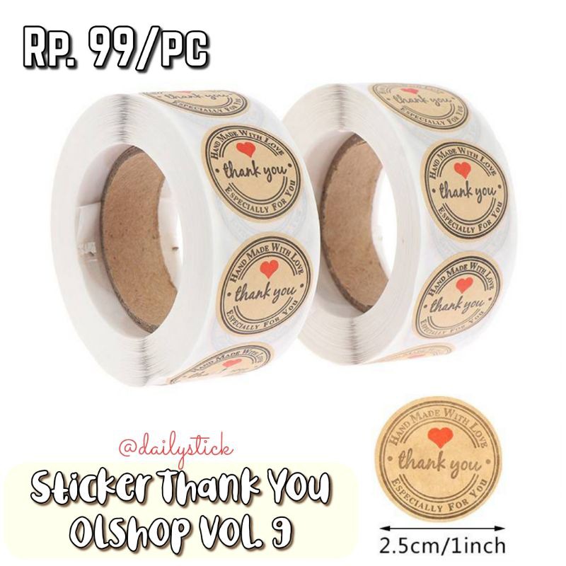 

Sticker Thank You Olshop Vol. 9