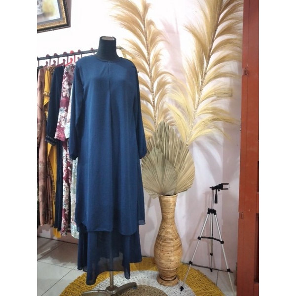 002  GAMIS Malaysia Long Dress Malaysia GAMIS BIRU Malaysia