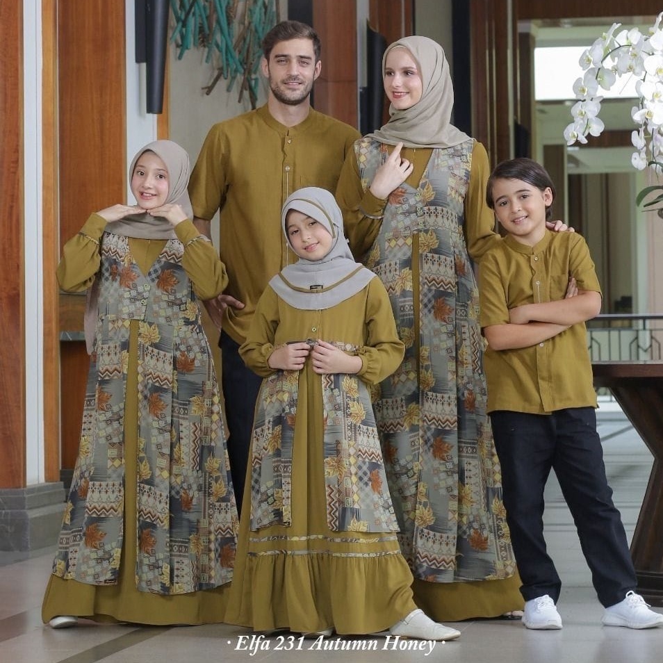 BAJU SARIMBIT KELUARGA TERBARU 2022 / SARIMBIT KELUARGA ETHICA ELFA 231 AUTUMN HONEY / SARIMBIT COUP