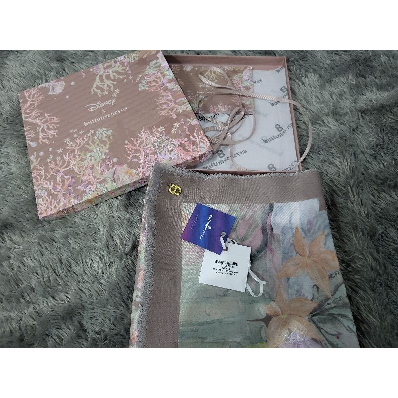 Preloved The Little Mermaid Voal XL Taupe by Buttonscarves