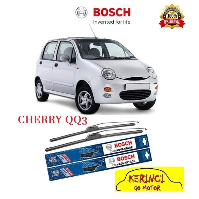 WIPER BOSCH CLEAR ADVANTAGE CHERRY QQ3 21&quot; &amp; 16&quot; SEPASANG WIPER BOSCH