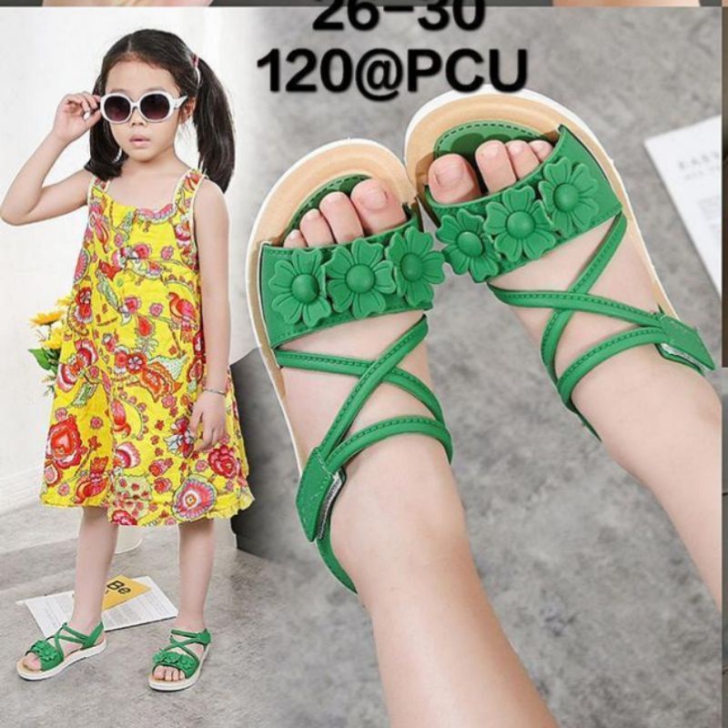 SANDAL ANAK PEREMPUAN LET LALUNA BUNGA 3 SILANG