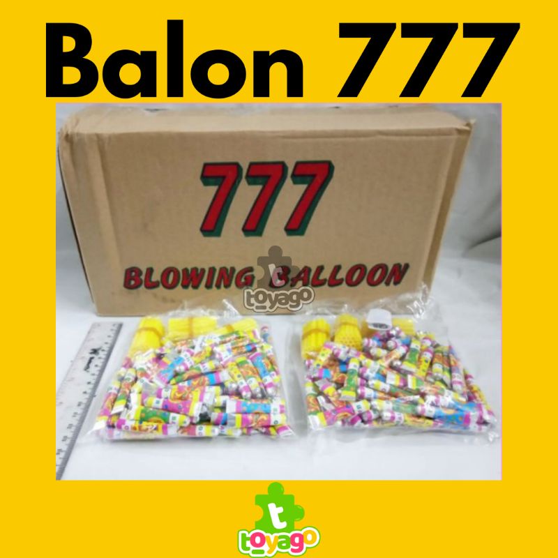 Balon 777 Kecil/Balon Tiup Jadul /Balon Odol Isi +-100 Pcs Grosir Murah